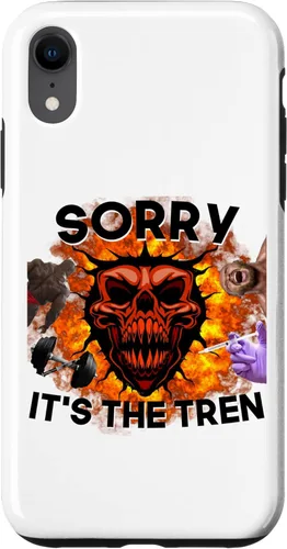 Vista 9 de iPhone 12 mini Funny workout Sorry it's The Tren Design Gym bodybuilder Jim Case