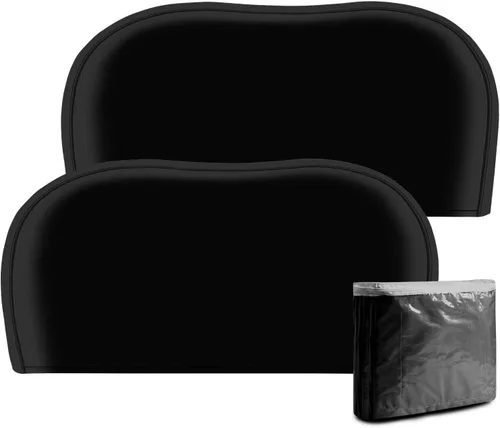 Vista 13 de OutdoorLines - Juego de 4 fundas para neumáticos impermeables al aire libre - Funda para ruedas de remolque a prueba de UV, protector de neumáticos