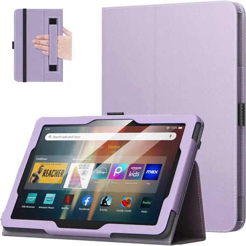 Vista 21 de MoKo - Funda compatible con la tablet Kindle Fire HD 8 y 8 Plus (10ª generación, versión de 2020), funda de soporte plegable y diseño delgado