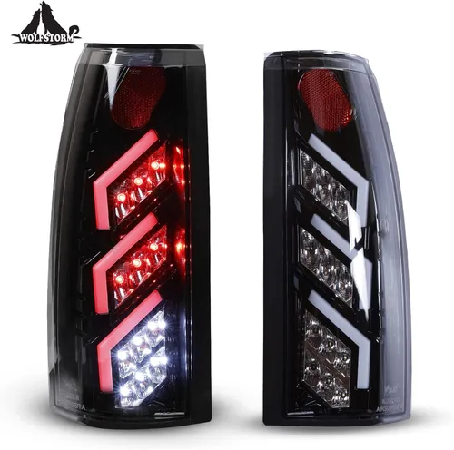 Vista 9 de WOLFSTORM Luces traseras LED para GMC Suburban 1992-1999, GMC K/C 1988-1999 (1500/2500/3500), GMC Yukon/Chevy Suburban 1992-1999, Chevy Blazer