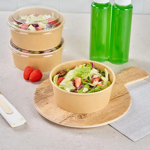 Vista 6 de Restaurantware Bio Tek - Recipientes para alimentos desechables de 6 x 2.5 pulgadas, 200 cuencos desechables para alimentos – Tolerante al calor