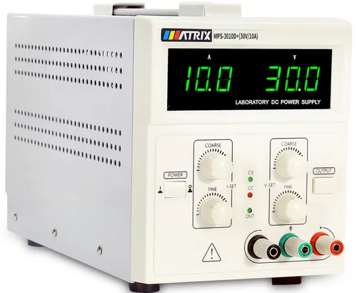 Vista 7 de MATRIX MPS-6003D+Fuente de alimentación de CC lineal variable 60V 3A Ondulación baja y ruido para laboratorio con cables de cocodrilo