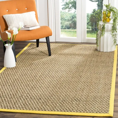 Vista 31 de SAFAVIEH NF114A - Alfombra cuadrada de fibra natural de 10 pies