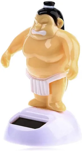 Vista 3 de Sumo Wrestler - Adorno de tablero de instrumentos para interior de automóvil con energía solar, regalo