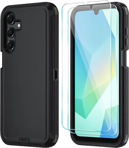 Vista 19 de Qinmay Funda para Samsung Galaxy A16 5G con protector de pantalla HD, resistente, a prueba de golpes y caídas, funda de 3 capas para Galaxy A16