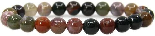 Vista 44 de Amandastone Pulsera elástica de cuentas redondas de 0.315 in con piedras preciosas naturales de 7 pulgadas
