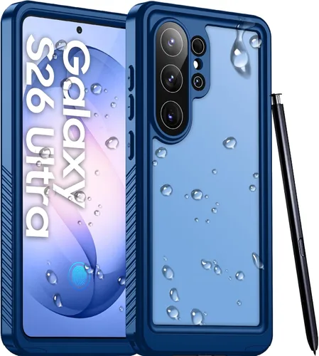 Vista 16 de Temdan Funda pesada a prueba de golpes para Samsung Galaxy S22 Ultra, con 2 unidades [protector de pantalla suave + protector de lente de cámara]