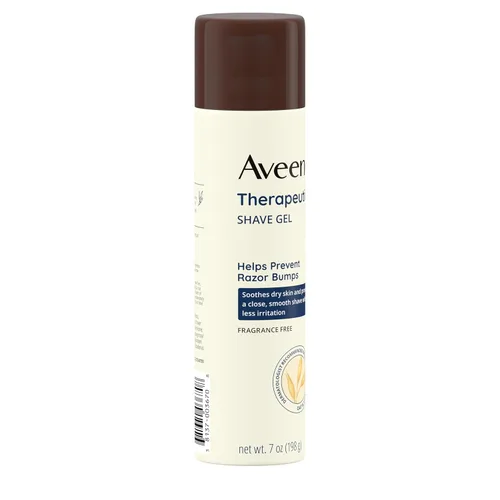 Vista 3 de Gel de afeitado con soja natural de Aveeno, terapeútico