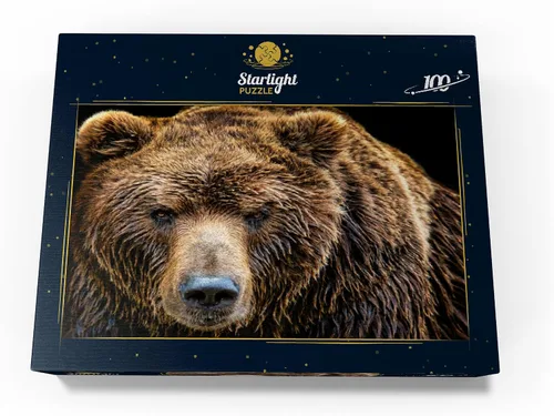 Vista 4 de MyPuzzle Brown Bear Ursus Arctos Beringianus - Rompecabezas prémium de 100 piezas para adultos