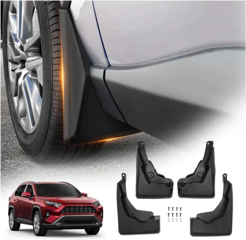 Powerty Ajuste personalizado para guardabarros Toyota RAV4 2025 2024 2023 2022 2022 2021 2020 2019 protectores contra salpicaduras moldeados