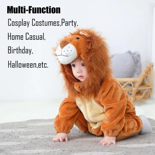 Vista 71 de Disfraz de bebé de Halloween para niños pequeños, rómper, mameluco para niños o niñas, ropa de animales, de 2 a 36 meses