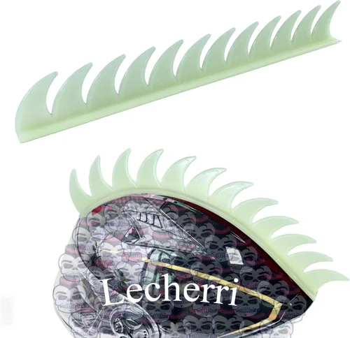 Vista 8 de Mohawk de silicona para decoración de casco, accesorios Hawk, 1 unidad para motocicleta, bicicleta, esquí (casco no incluido)