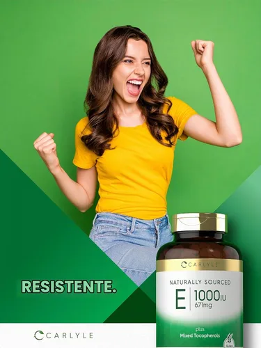 Vista 7 de Carlyle Vitamina E 1000 UI cápsulas blandas con tocoferoles mixtos 120