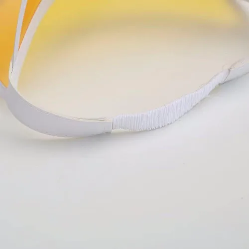 Vista 6 de Paquete de 10 sombreros de plástico transparente con visera UV para deportes al aire libre y fiestas, Multicolor