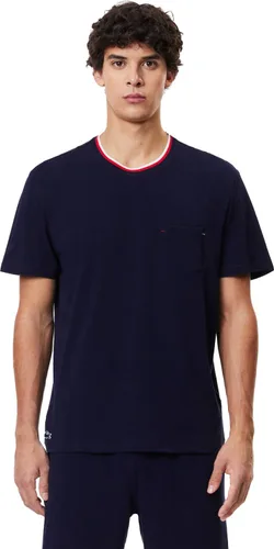 Vista 4 de Lacoste Men's Contrast Neck Relaxed Fit Pajama T-Shirt (Tienda Exclusives)