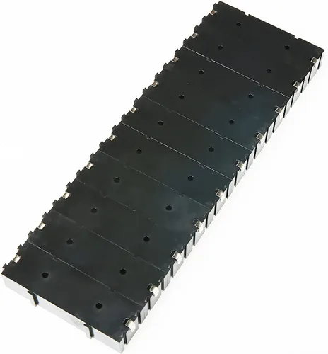 Vista 5 de Paquete de 10 soportes de batería AA, diseño entrelazado de 1 ranura, personalizable para serie y paralelo, electrónica de bricolaje, proyectos