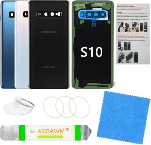 Vista 60 de Estuche de panel de vidrio trasero de repuesto para Galaxy S8 con manual de instalación + lente de cámara preinstalada + todo el adhesivo + kit