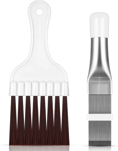 Boao Peine de aleta de condensador de aire acondicionado, cepillo de limpieza de aletas, limpiador de bobina de aire acondicionado, limpiador de