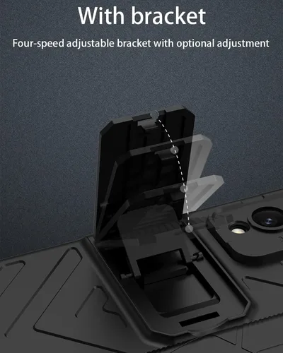 Vista 4 de Funda para Galaxy Z Fold 4, carcasa magnética con bisagra y protector de pantalla con función atril, protección completa para Samsung Galaxy Z Fold