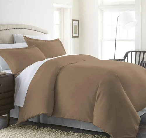 Vista 3 de CELINE LINEN Juego de funda de edredón de 3 piezas resistente a las arrugas y a la decoloración, protege y cubre tu edredón/inserto de edredón