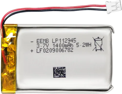 Vista 11 de EEMB 3.7V Lipo Batería 350mAh 702030 Batería de iones de polímero de litio Batería recargable de polímero de iones de litio con conector JST