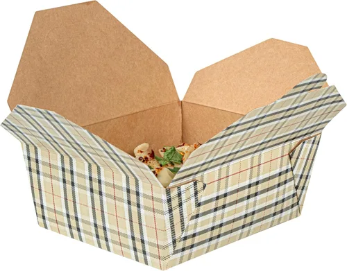 Vista 341 de Restaurantware Bio Tek - Cajas para llevar de 30 onzas, 200 loncheras para llevar, cierre de tabulación, resistentes al calor, desechables, de papel