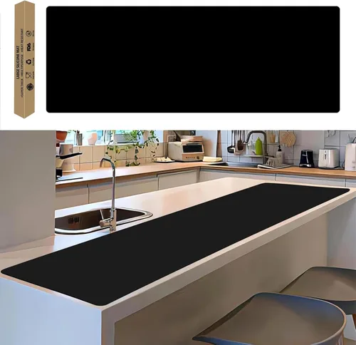 Vista 46 de Alfombrillas de silicona extra gruesas de 2MM para encimera de cocina (47.2"x23.6"x0.08"), alfombrilla resistente al calor más grande para isla