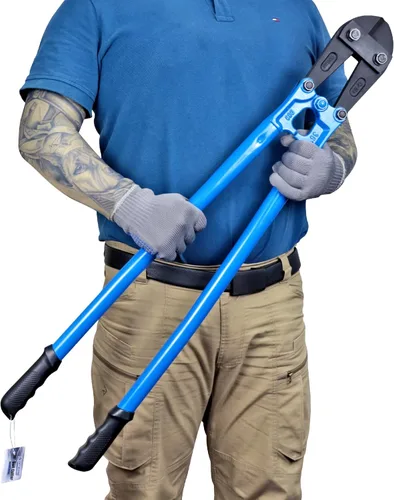 Vista 10 de Cortador de pernos con cuchillas de acero de aleación Cr-Mo forjado en caliente, con mango ergonómico, cortador de metal resistente para barras