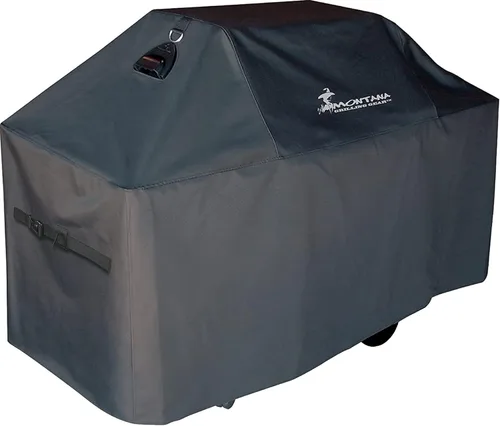 Vista 6 de Funda para parrilla de gas Montana Premium. Tecnología de ventilación de flujo interior, resistente, UV, resistente al agua y a las grietas en frío.