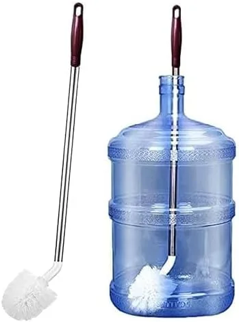 Hovico 1 Pcs Hard-Bristled Crevice Cleaning, Rounded Extra Long Bottle Brush,Gallon Water Bottle Cleaning Brush, Nylon Stiff Bristle Water Jug Brush