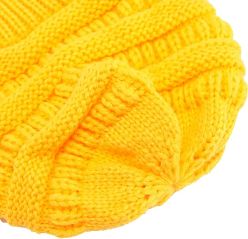Vista 6 de DYKL Gorros de punto cálidos de invierno para niños y niñas, gorros suaves para bebés y niñas