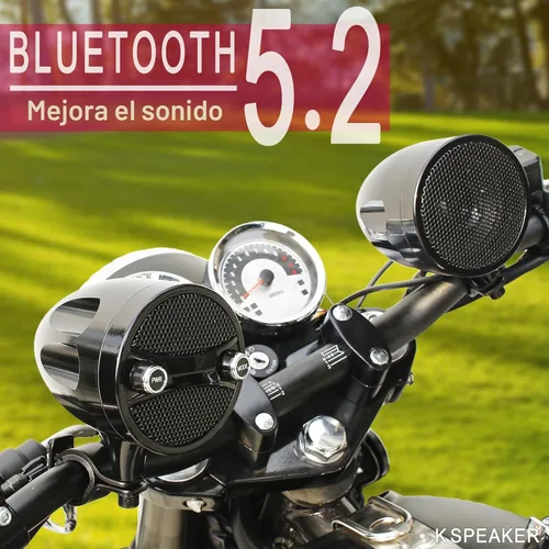 Vista 4 de Altavoces Bluetooth para Motocicleta - Impermeables, Altavoces RZR de 200W para ATV, UTV, Carrito de Golf y Moto de Agua