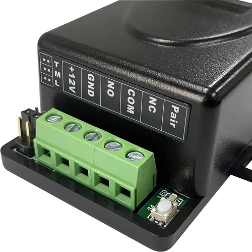 Vista 2 de UHPPOTE Interruptor de control remoto inalámbrico RF de 1 canal de 433.92 MHz Voltaje de entrada 12VDC para abridores de puertas de garaje
