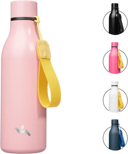 Vista 55 de Konokyo Botella de Agua Aislada con Correa, Botella de Acero Inoxidable de 18 onzas de Pared Doble al Vacío, Botella de Agua de Metal, Color Menta