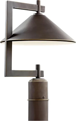 Kichler Ripley - Luz de poste para exteriores de 16 pulgadas (16 pulgadas), color bronce Bronce antiguo