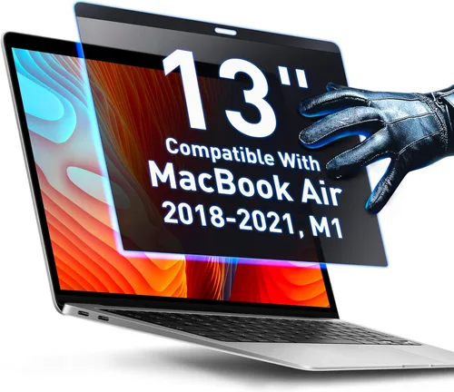 Vista 39 de VINTEZ Pantalla de privacidad de 14 pulgadas 16:9 para monitor de computadora y laptop, película protectora antirreflejos, filtro de luz azul