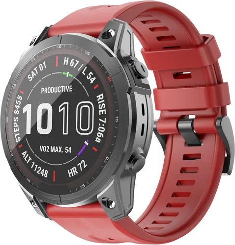 Vista 12 de OVERSTEP Correa de reloj compatible con Fenix 7, correa de reloj de silicona suave de 0.866 pulgadas de ancho para Garmin Fenix 5/Fenix 5 Plus/Fenix