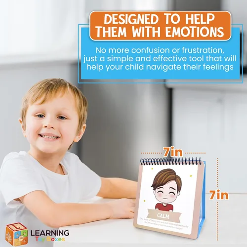 Vista 3 de Tabla de emociones para niños – Tabla de sentimientos para el aula y el hogar, herramienta de aprendizaje socioemocional, tabla de estado de ánimo