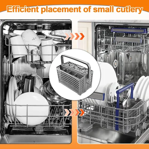Vista 5 de Cenipar Cesta Universal para Cubiertos de Lavavajillas 2 en 1 Cesta para Utensilios Compatible con Lavavajillas Bosch Maytag Kenmore Whirlpool