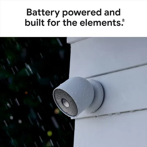 Vista 3 de Google Nest Nest Cam - Cámara de red Full HD de 2 megapíxeles para exteriores, color - paquete de 3