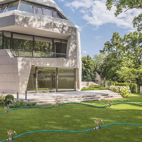 Vista 6 de Biswing Paquete de 2 Cabezales de Aspersor de Impacto en Punta de Paso de Metal, Aspersor de Césped de Aleación de Zinc Resistente, Boquilla