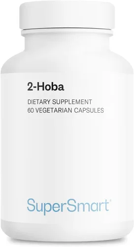 Supersmart Suplemento 2-HOBA de 100 mg por día (Hobamina) - 2-hidroxibencilamina | Sin OMG y sin gluten - 60 cápsulas vegetarianas