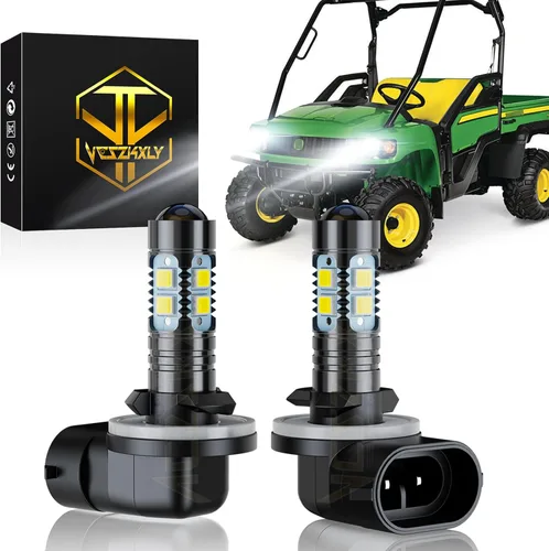 Compatible con JD Deere Gator XUV 560E 590E 825i 835E pn AXE1694 Luces, Bombillas de Faro 886/894/896/881, 6000K Blanco Frío, Plug N Play, 300%