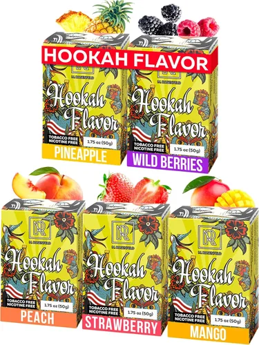 Vista 10 de Juego de 3 sabores de cachimba de bayas silvestres de sandía y arándanos - 3 x 1.75 oz (50 g) sabor a cachimba sin tabaco para tu tazón de cachimba