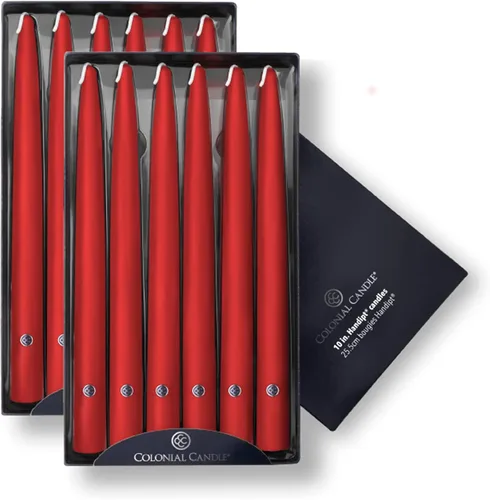Vista 82 de Colonial Candle Handipt Collection - Vela cónica sin perfume, color blanco, 6 pulgadas, paquete de 12, hasta 4 horas de combustión