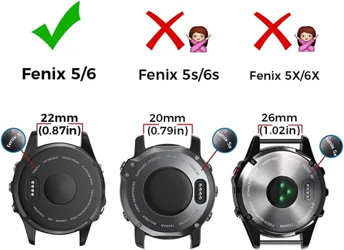 Vista 5 de NotoCity Compatible con Fenix 6 Pro Band de 0.866in, ajuste fácil para Fenix 5Fenix 5 PlusFenix 6Fenix 6 ProForerunner 935Forerunner 945Approach