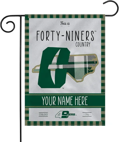 Vista 55 de Rico Industries NCAA Country - Bandera de jardín personalizada con diseño a cuadros