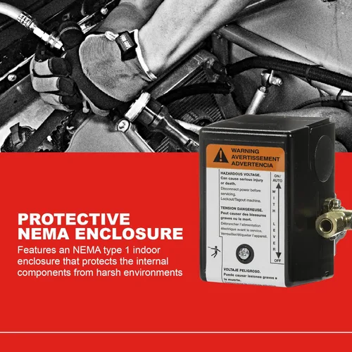 Vista 3 de Ingersoll-Rand 23474570 Pressure Switch for Two Stage Compressor