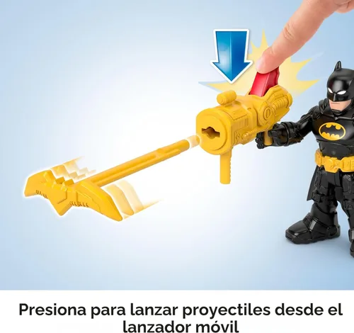 Vista 6 de Fisher-Price Imaginext DC Super Amigos, Juego de Figuras de Batman Centro de Mando de Bate con Luces para Niños en Preescolar de 3+ Años