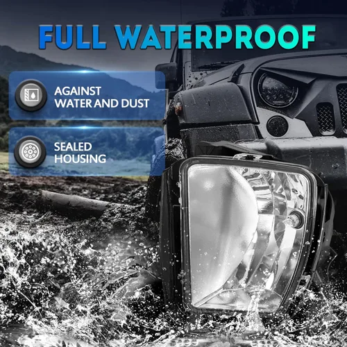 Vista 6 de Luces antiniebla de repuesto para Dodge Ram 1500 2013 2014 2015 2016 2017 2018 Dodge Ram 1500 luz antiniebla compatible con bombillas 9006 12V 55W